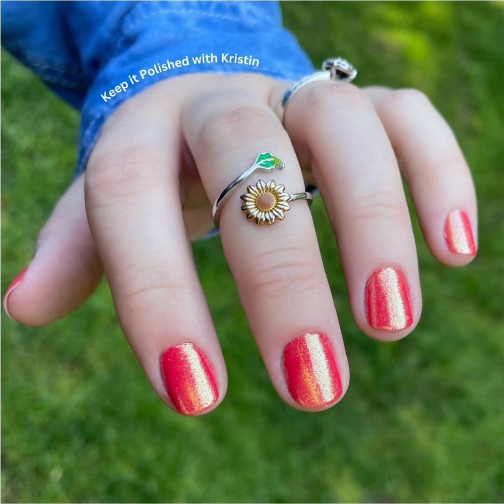Color Street: Heat Wave | Orange Red Gold Summer Beach Shimmer Bright Tropical - Picture 2 of 16